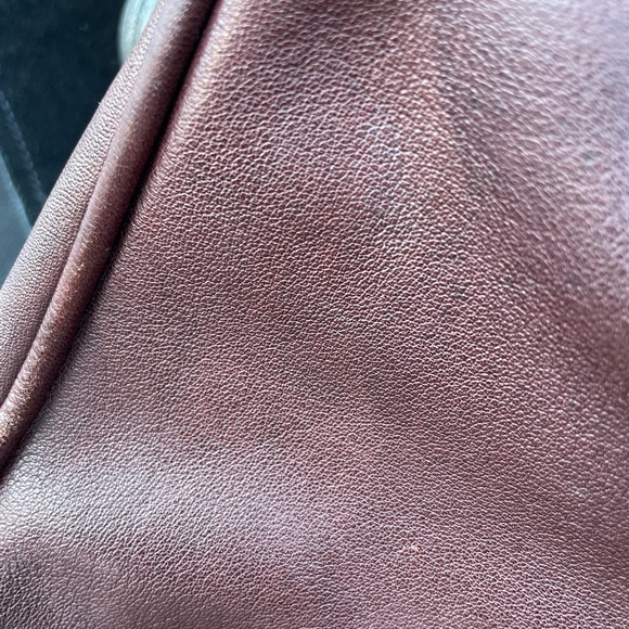 Vintage Etienne Aigner Dark Brown Satchel with Gold Buckle - Picture 8 of 13